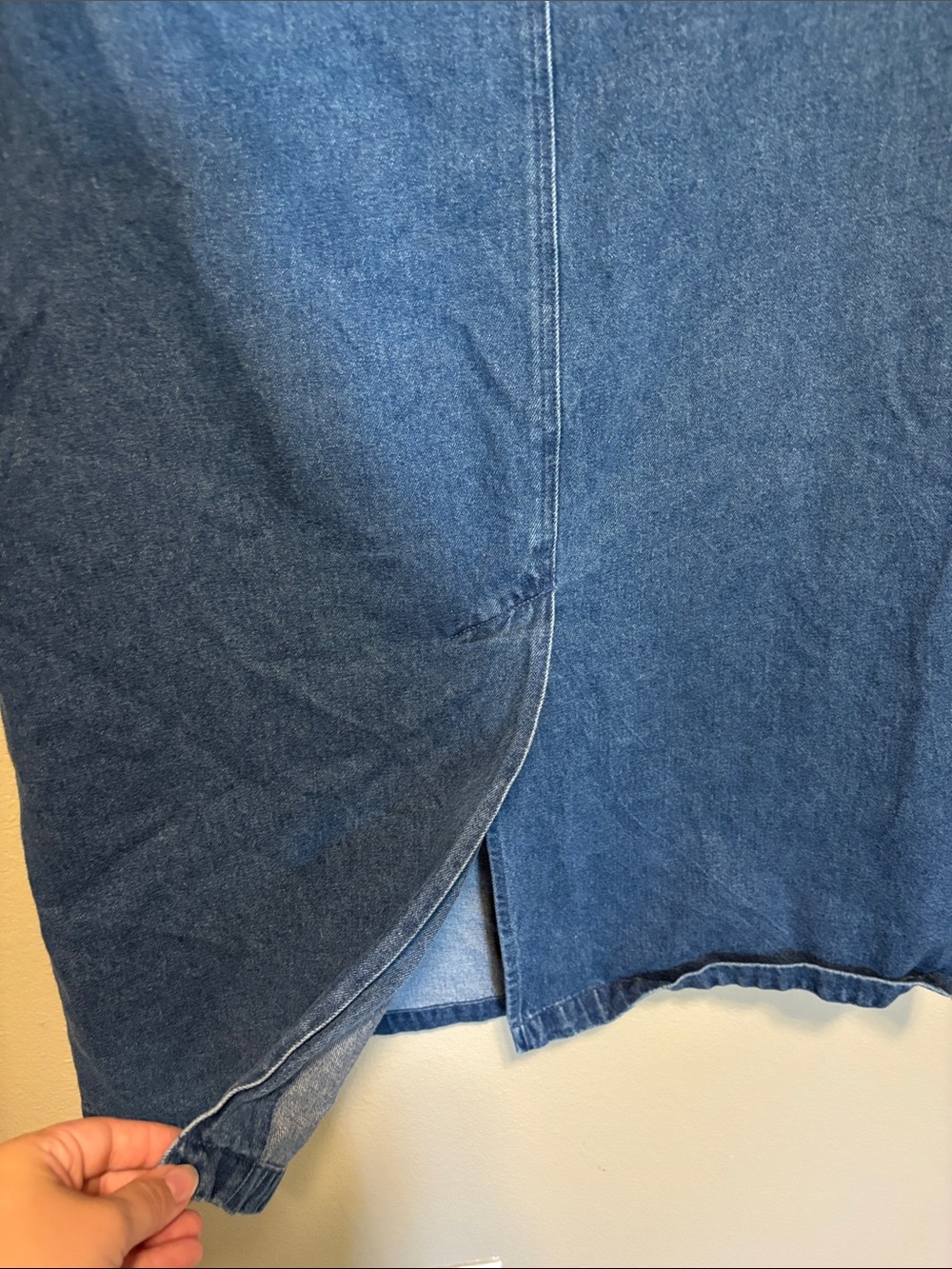 Christopher & Banks Dark Blue Denim Maxi Skirt - Picture 8 of 8
